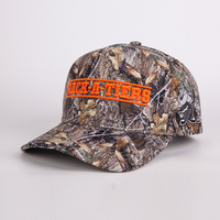 Gorra de Béisbol de 5 Paneles de Algodón de Camuflaje de Alta Calidad para Exteriores, Bordada con Logotipo
