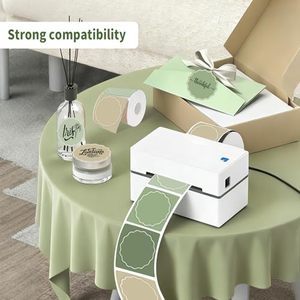 สติกเกอร์ฉลากความร้อนแบบกำหนดเอง สำหรับใช้ในบ้าน อุตสาหกรรม DIY ฉลากที่อยู่ ฉลากจัดส่ง ใช้ได้กับเครื่องพิมพ์ความร้อน - Product Image 6