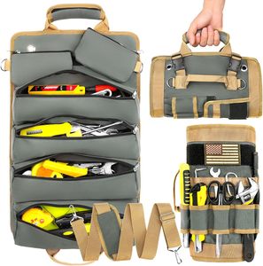 Free sample Multi-Purpose <b>Tool</b> Roll up Fishing Gear Storage Bag Wrench Roll Pouch Hanging Car Organizer Zipper Carrier Bag - Product Image 6