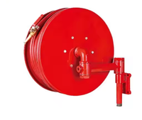 Enrouleur de tuyau d'incendie fixe en acier inoxydable, norme australienne, 19 mm * 36 m, avec bras pivotant et conception portable pour la protection incendie