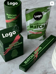 Fouet à matcha en bambou, style royal de luxe, écologique, fait à la main, logo gravé au laser, ensemble <span class=keywords><strong>Besen</strong></span>, 100 brins, mousseur - Product Image 3