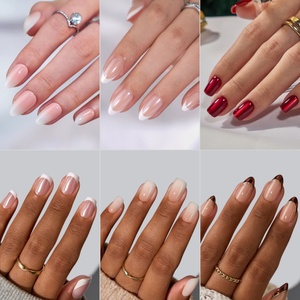 BTArtbox Uñas Postizas de Lujo Personalizadas al por Mayor, Uñas Artificiales de Alta Calidad con Punta Francesa, Uñas de Gel Suave - Product Image 4