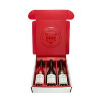 Emballage en carton avec Logo privé OEM, boîte d'expédition de vin 3 bouteilles pour la logistique