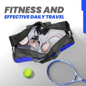 Bolsa de Viaje para Avión con Puerto de Carga, Bolsa de Lona con Compartimento para Zapatos y Artículos Húmedos - Product Image 2