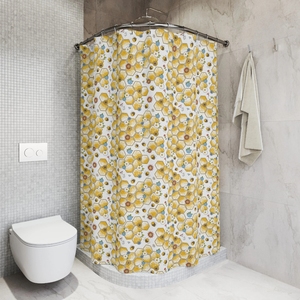 <span class=keywords><strong>Rideau</strong></span> de <span class=keywords><strong>douche</strong></span> imperméable 100 % polyester à motif floral <span class=keywords><strong>nid</strong></span> <span class=keywords><strong>d</strong></span>'<span class=keywords><strong>abeille</strong></span>, mignon, pour la <span class=keywords><strong>d</strong></span>écoration de salle de bain, motif insectes printaniers, <span class=keywords><strong>rideau</strong></span> en tissu personnalisé - Product Image 2