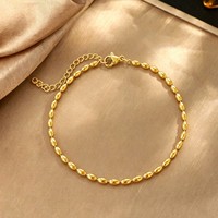Bracelet à perles en acier inoxydable électroplaqué pour femme, best-seller transfrontalier, minimaliste, de niche, exquis, pour usage quotidien