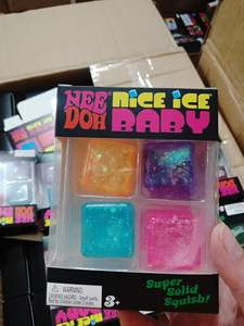 ลูกบาศก์บีบเล่นขนาด 1.2 นิ้ว 4 ชิ้น ยี่ห้อ Schylling รุ่น Nice Cube Stress Maltose Needoh Baby Cube Squishy Ice Cube ของเล่นบีบสำหรับฮาโลวีนและคริสต์มาส - Product Image 5
