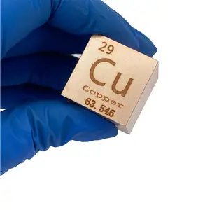 Offre Spéciale Cubes de cuivre 99.9% 10mm, métal haute densité Cubes de cuivre pour les Collections d'éléments