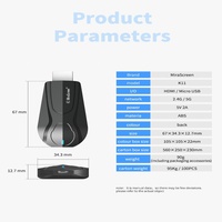 Mirascreen K11 Miracast DLNA Airplay Wifi HD Dongle 1080P Anycast Dongle d'affichage sans fil 1080P hdmi Transmetteur sans fil pour TV