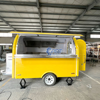 Kiosko-carrito de comida móvil para camión, soporte de café para frutas y verduras, color rosa, remolque, superventas