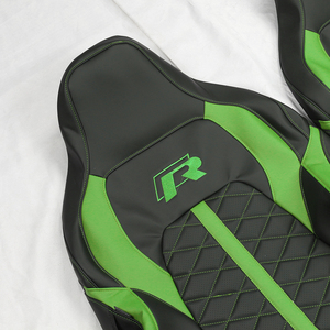 GANEha diseñado una nueva funda de asiento de color negro- verde, adecuada para Volkswagen Golf, una funda de asiento universal de cuero sintético para las cuatro estaciones. - Product Image 2