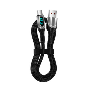 Cavo Dati USB Type-<span class=keywords><strong>C</strong></span> da 120W per Ricarica Rapida, con Conduttore in Rame Stagnato e Schermatura Intrecciata, da Maschio a Maschio, per Computer - Product Image 1