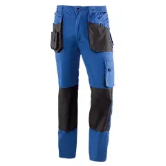 Pantaloni da Lavoro - 991 XS Top Range - Colore: Nero / Azzurro - Vita elasticizzata. Chiusura con zip e bottoni. - Product Image 2