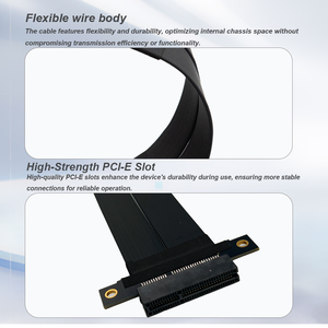 <span class=keywords><strong>PCI</strong></span>-E 4.0 X4 Riser Cabo Flexível Gen 4 GPU Placa Gráfica Cabo de Extensão Computador Compatível <span class=keywords><strong>Pci</strong></span> Express 4.0 Riser Cable - Product Image 5