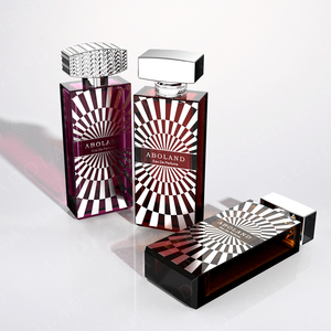 ขวดน้ำหอมทรงสี่เหลี่ยมดีไซน์ใหม่ขนาด 100 มล. หรูหรา ระดับไฮเอนด์ ขวดเปล่าสำหรับบรรจุน้ำหอมคุณภาพสูง พร้อมกล่อง - Product Image 5