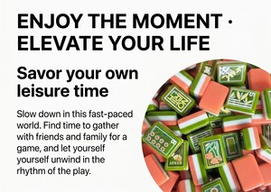 Portable Travel American <b>Mahjong</b> Tile <b>Set</b> 160 Pcs with Joker and Dragon Tiles Green White Carrying Case Family Board Game for 4 - Product Image 4