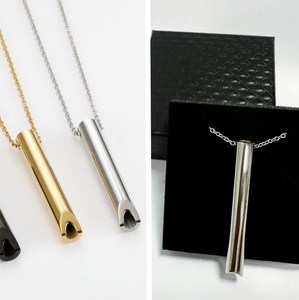 Venta al por mayor Mindfulness colgante silbato regula la respiración alivia collar joyería para hombres y mujeres - Product Image 2