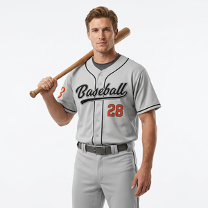 Ensemble uniforme de baseball personnalisé en polyester par sublimation intégrale - Maillot et pantalon unisexe adulte de haute qualité bleu marine et vert fluo - Product Image 1