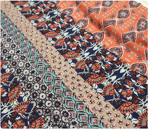 Tela de popelina con estampado bohemio para vestido, tela de popelina de alta calidad, polialgodón, a <span class=keywords><strong>la</strong></span> moda, 60S - Product Image 6