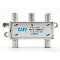 Connecteur CATV F, répartiteur coaxial 2/3/4 voies, répartiteur 3 voies pour télécommunications, marque Hondao, garantie 1 an
