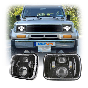Phare Avant LED 5x7 D0T pour Toyota Land Cruiser 1984-1996 <span class=keywords><strong>LJ70</strong></span> LJ73 LJ78, Accessoires pour LandCruiser Prado 93-96 KZJ70 KZJ73 KZJ78 - Product Image 1