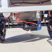 Tricycle électrique de fret robuste 1200W avec batterie interchangeable, boîte ouverte, moto de livraison à 3 roues, cadre épaissi, haute capacité de charge