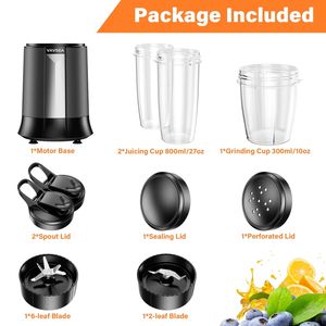 Licuadora Mezcladora Trituradora de Alimentos PC-2119 con Motor Potente, Licuadora Personal Eléctrica con Botón de Presión para Cocina y Hogar - Product Image 5