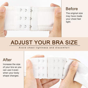 Accessoires de lingerie en polyester doux et confortable réglables, rallonges de soutien-gorge à 2/3 crochets, type fermoir, marque <span class=keywords><strong>JOGOGO</strong></span> - Product Image 5