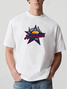 T-shirt respirant 100 % coton pour homme, motif Statue de la Liberté, skyline de New York, design AllStar Game 2019, impression numérique, mode urbaine - Product Image 3