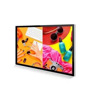 XHS 2K 4K dokunmatik ekran kapalı duvara monte Windows video oynatıcı LCD reklam ekranı dijital tabela
