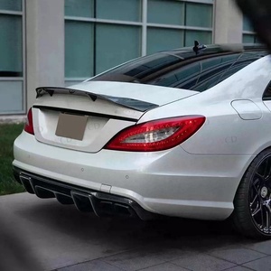 Diffusore Posteriore in Vera Fibra di Carbonio con Luce per <span class=keywords><strong>Mercedes</strong></span> Benz <span class=keywords><strong>Classe</strong></span> CLS W218 CLS350 CLS63 <span class=keywords><strong>AMG</strong></span> 2011-2018 - Product Image 5