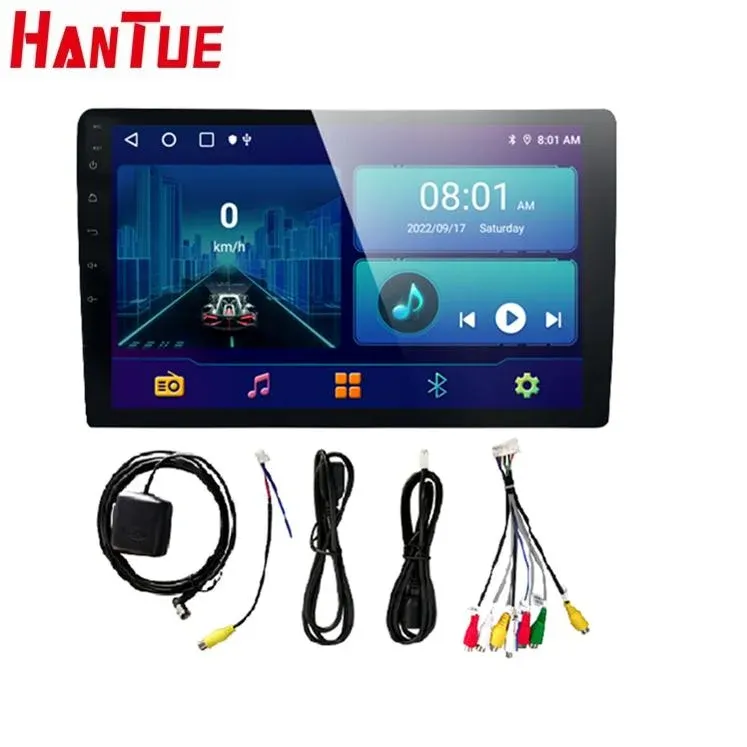 Radio Android à écran tactile Lecteur DVD de voiture 9 pouces Multimédia Lien miroir FM GPS WiFi Autoradio Android