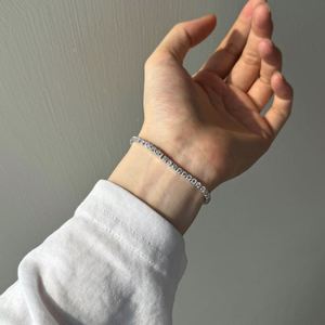 Dylam High Jewelry 925 Sterling Silver 3mm D Color VVS1 Moissanite Stones Tennis <b>Bangle</b> & <b>Bracelets</b> Women Tennis <b>Bracelets</b> Jewel - Product Image 6