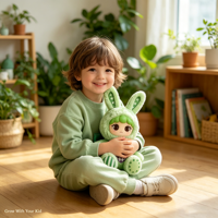Jandudu Ours en peluche éducatifs avec haut-parleur, chantant, parlants et dansants, hauteur réglable (11-30 cm), en polyester, cadeau pour enfants