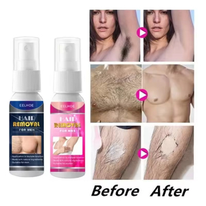 Spray dépilatoire rapide en 2 minutes, inhibiteur de repousse des poils indolore, pour jambes, bras, aisselles, épilation permanente pour femmes et hommes, soin réparateur - Product Image 3