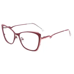 2024新款设计师女性猫眼眼镜架薄光学眼镜架蓝光阻挡眼镜