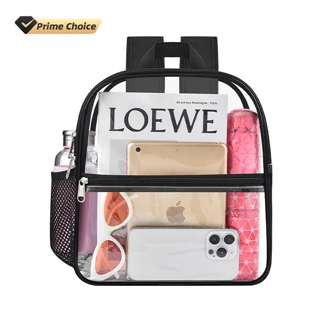 Индивидуальная дизайнерская мини-водонепроницаемая Прозрачная школьная сумка прозрачный рюкзак из ПВХ