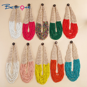 Nouveau collier de gland perlé de graine de série de Style de Noël de Style ethnique pour les femmes de haute qualité prêt à expédier - Product Image 2