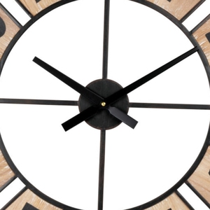 Vintage Farmhouse Series, Galvanized Rustic Barnwood <strong>Clock</strong>, 19.5 Inch, Galvanized Arabic Numerals with Weathered Natura - Product Image 3