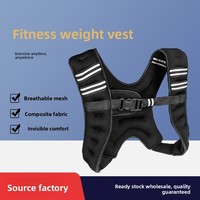 Gilet lesté pour hommes et femmes, course en plein air, fitness, entraînement, luminescent, réglable, en néoprène, avec remplissage de sable de fer