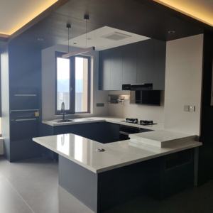 Mobili da <span class=keywords><strong>Cucina</strong></span> Personalizzati Isola <span class=keywords><strong>Cucina</strong></span> Villa/Casa Stile Moderno di Lusso Mobile Contenitore da <span class=keywords><strong>Cucina</strong></span> a Forma di U in Acciaio Inox - Product Image 4