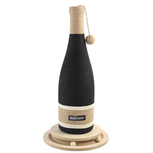 Meilleures ventes : <span class=keywords><strong>Griffoir</strong></span> <span class=keywords><strong>pour</strong></span> <span class=keywords><strong>chat</strong></span> en forme de bouteille de vin avec base à ventouse, en sisal, sans miettes, conception plus sûre - Product Image 6