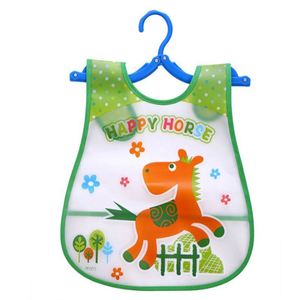 Bavoirs pour bébé en plastique EVA imperméable, anti-salissure, réglables, bavoirs d'alimentation, bavoirs de dessin animé, bavoirs pour enfants, réutilisables, serviette de salive - Product Image 3