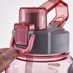 Botella de agua deportiva Ecozen Tritan de 2 litros, botella de plástico de 64oz, con marca de tiempo, 2 litros - Product Image 3