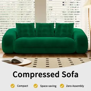 Sofá comprimido modular reclinable de lujo, decoración seccional lavable, muebles de sala de estar para oficina en casa, características de cama de esquina - Product Image 5