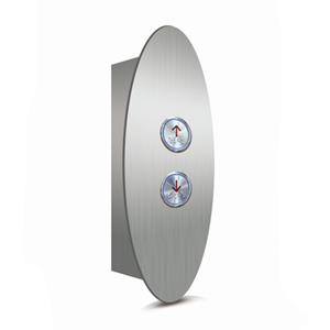 Suku cadang Lift Hotel logam ultra-tipis, tombol panggilan eksternal Panel operasi desain dapat disesuaikan FC ultra-tipis panggilan eksternal - Product Image 4