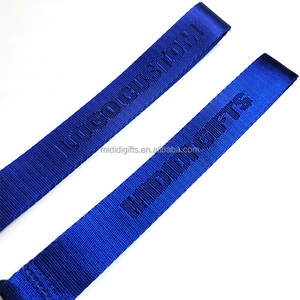 Custom Nylon Short Strap Debossed <strong>Logo</strong> Nylon Wristband Lanyards <strong>Car</strong> Key Chain Lanyards With <strong>Eagle</strong> Hook Embroidered Webbing Tape - Product Image 5