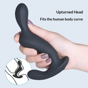 Новый мужской силиконовый анальный вибратор с металлическим корпусом для стимуляции, гей-игр и массажа простаты с функцией изменения частоты вибрации - Product Image 2