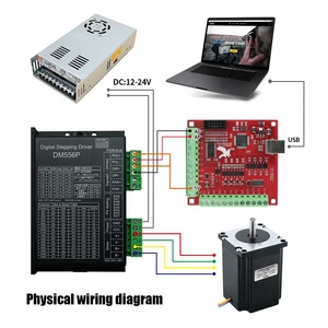ชุดสเต็ปเปอร์มอเตอร์ Nema23 23 DM556P 57HS82พร้อมชุดควบคุมความเร็ว - Product Image 5