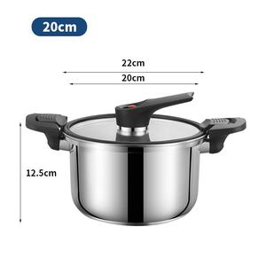 Casserole à micro-pression en acier inoxydable 304, grande capacité, double poignée, pot à soupe, économie d'énergie, usage domestique, épaissi - Product Image 6
